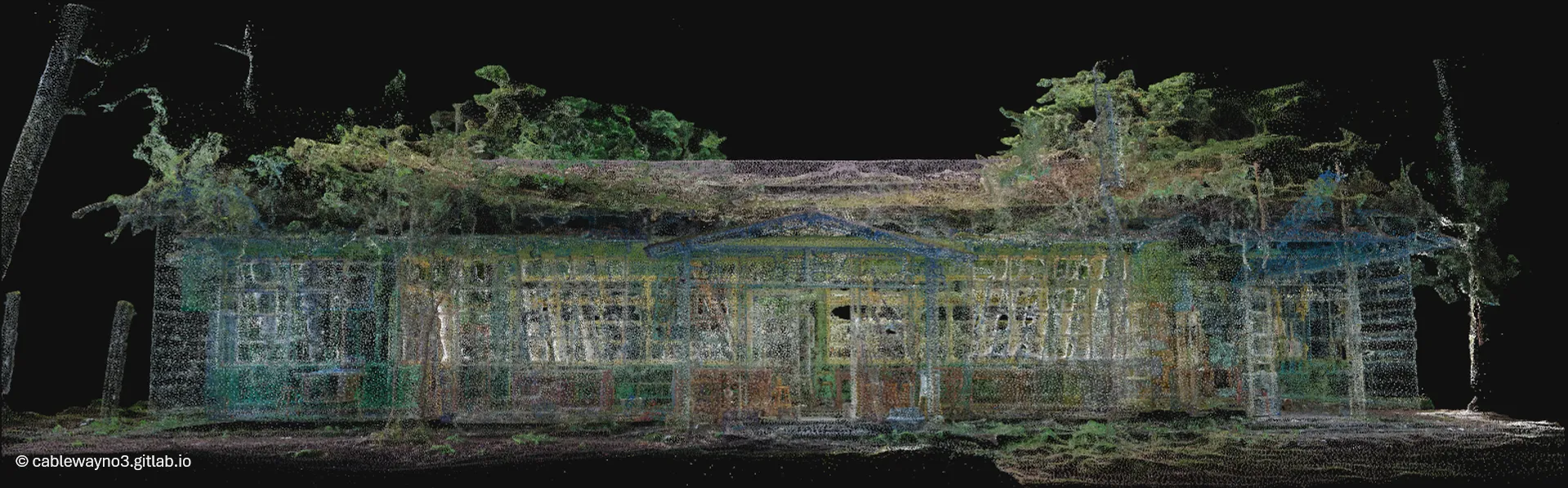 嵐山工作站辦公廳點雲